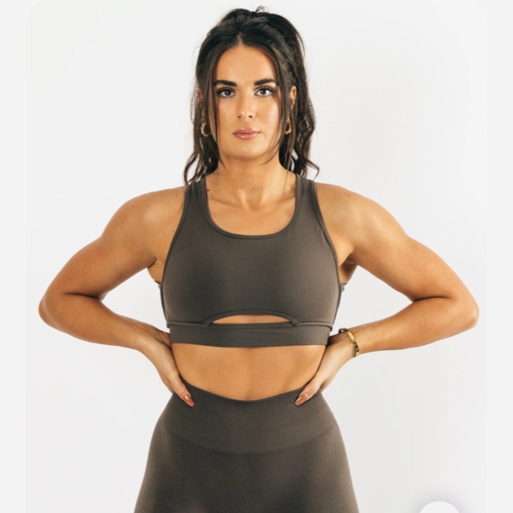 Alphalete Trinity Sports Bra - Mocha